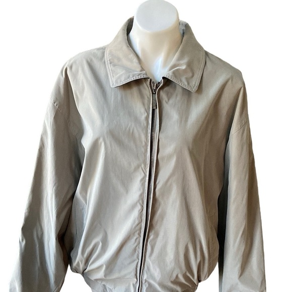 Vintage Liz Claiborne Sage Green Windbreaker Jacket - Picture 1 of 12